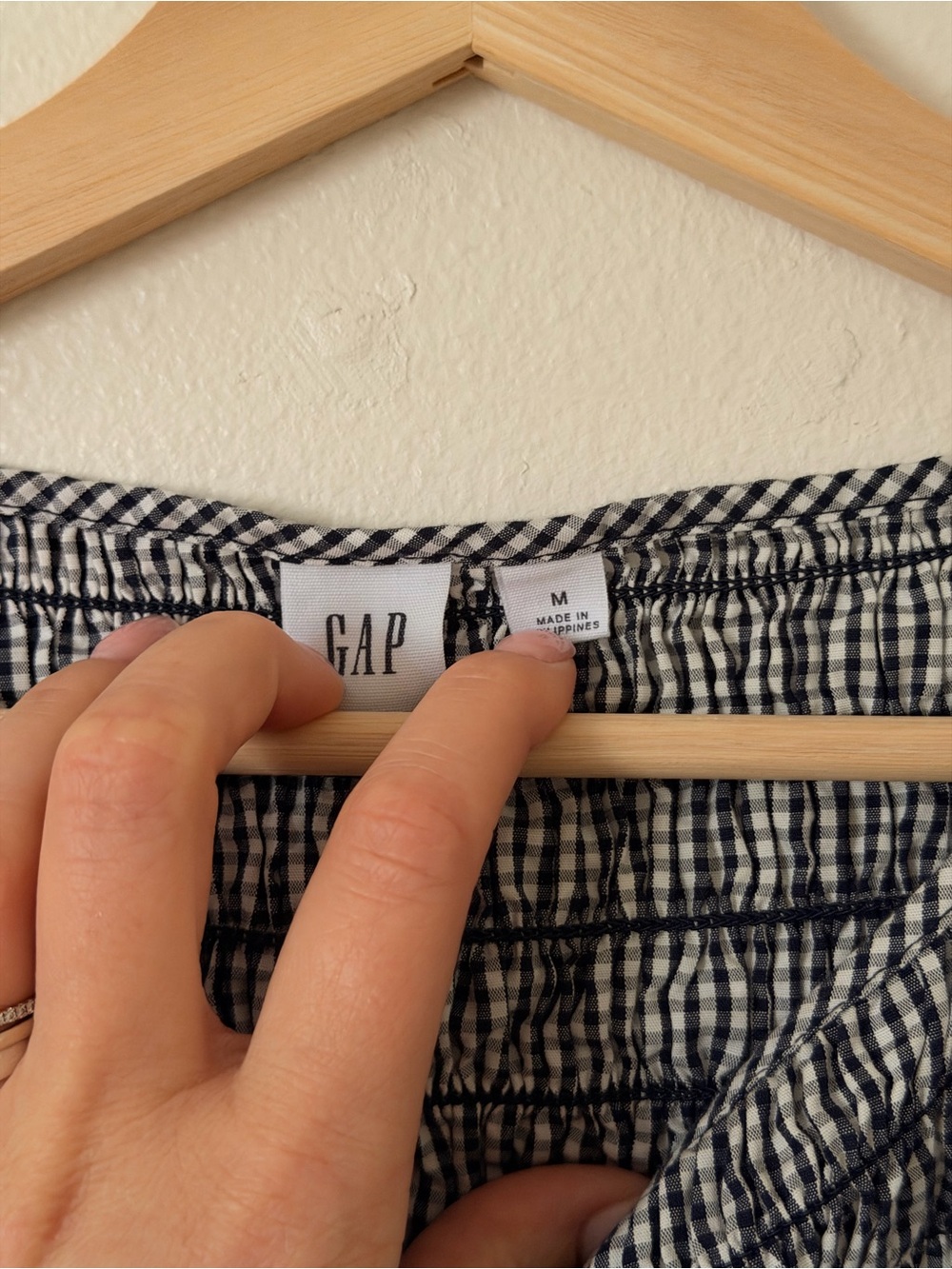GAP Black & White Gingham Maxi Dress - Picture 3 of 3